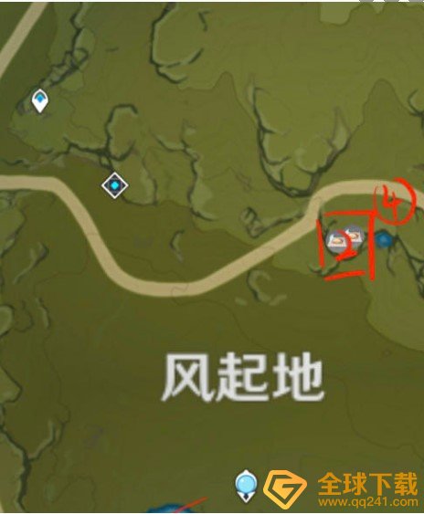 《原神》蒲公英采集线路图