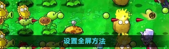 《植物大战僵尸杂交版》2.1版本设置全屏方法