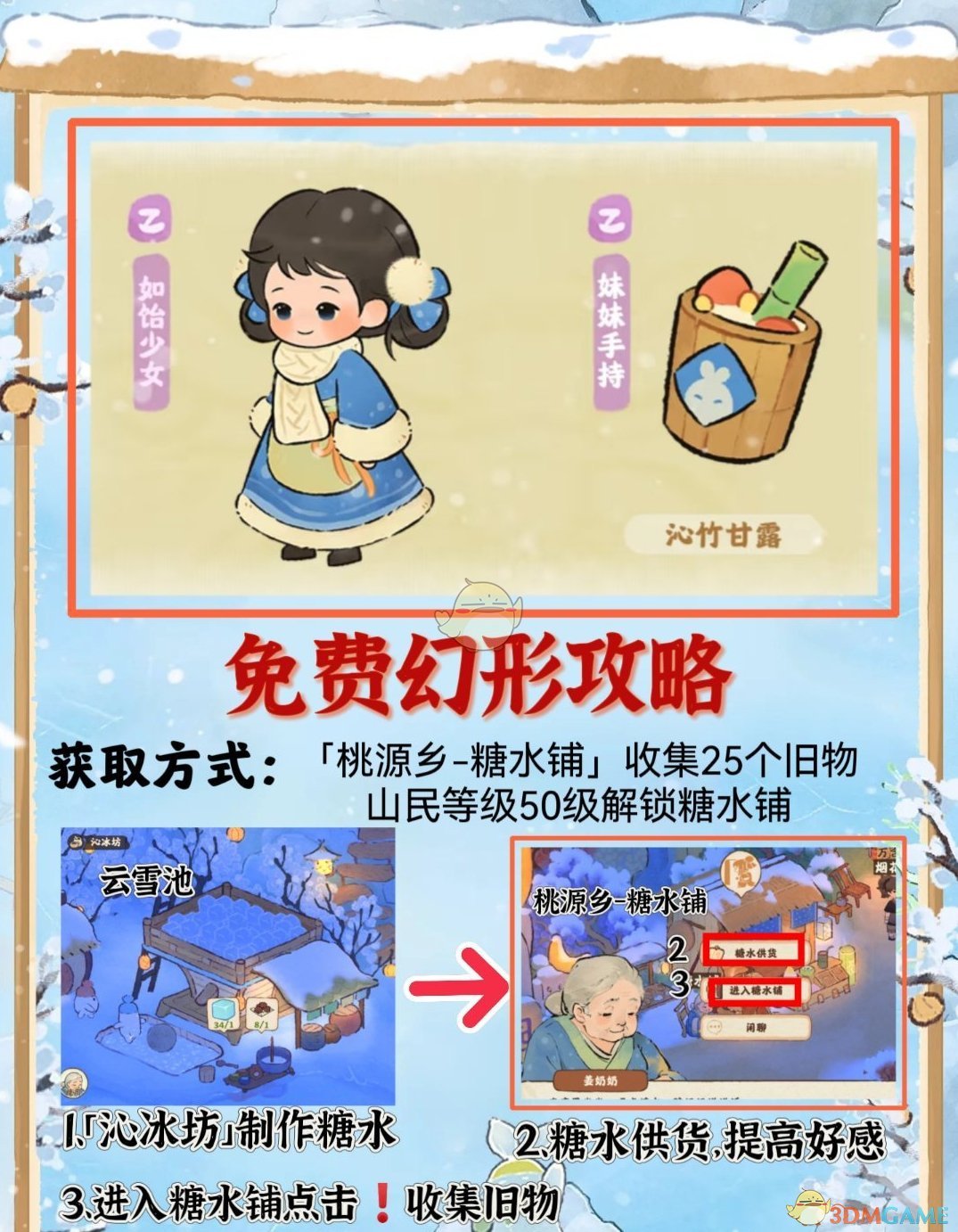 《桃源深处有人家》糖水铺免费幻形介绍